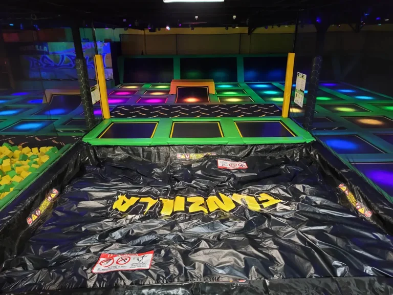 Air bag jump lanes at Funzilla
