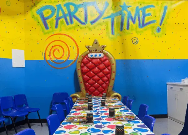 Party room at Funzilla